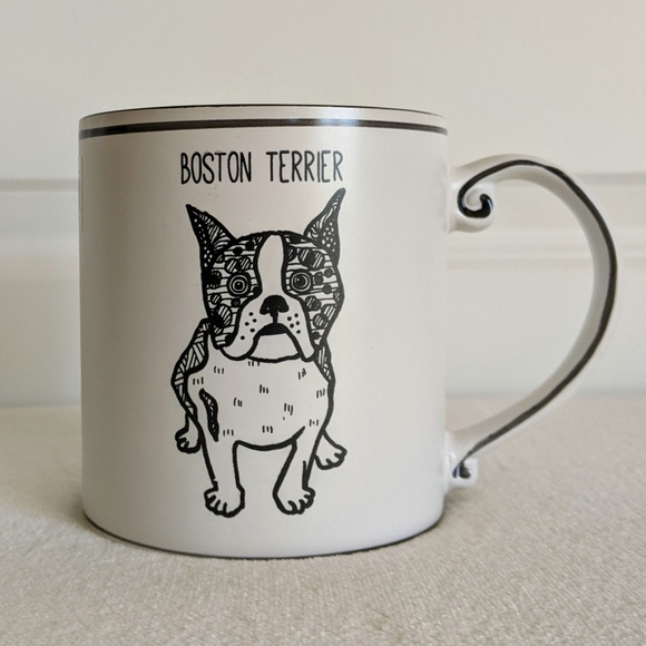 Boston Terrier Ceramic Mug 21 oz. Microwave Top Rack Dishwasher Safe NWT - Picture 1 of 9